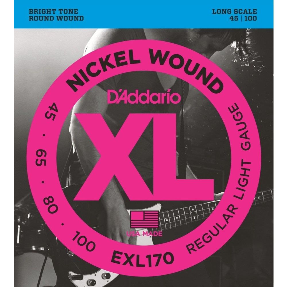 Daddario Exl170 Bass Gitar Tel Seti, Xl, 45-100, Long Scale, Nickel 3