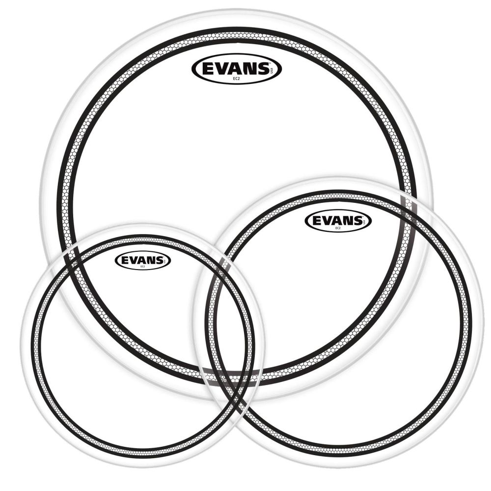 Evans Etp-Ec2Sclr-R Deri Seti (10+12+16) Rock Kit Ringli 3