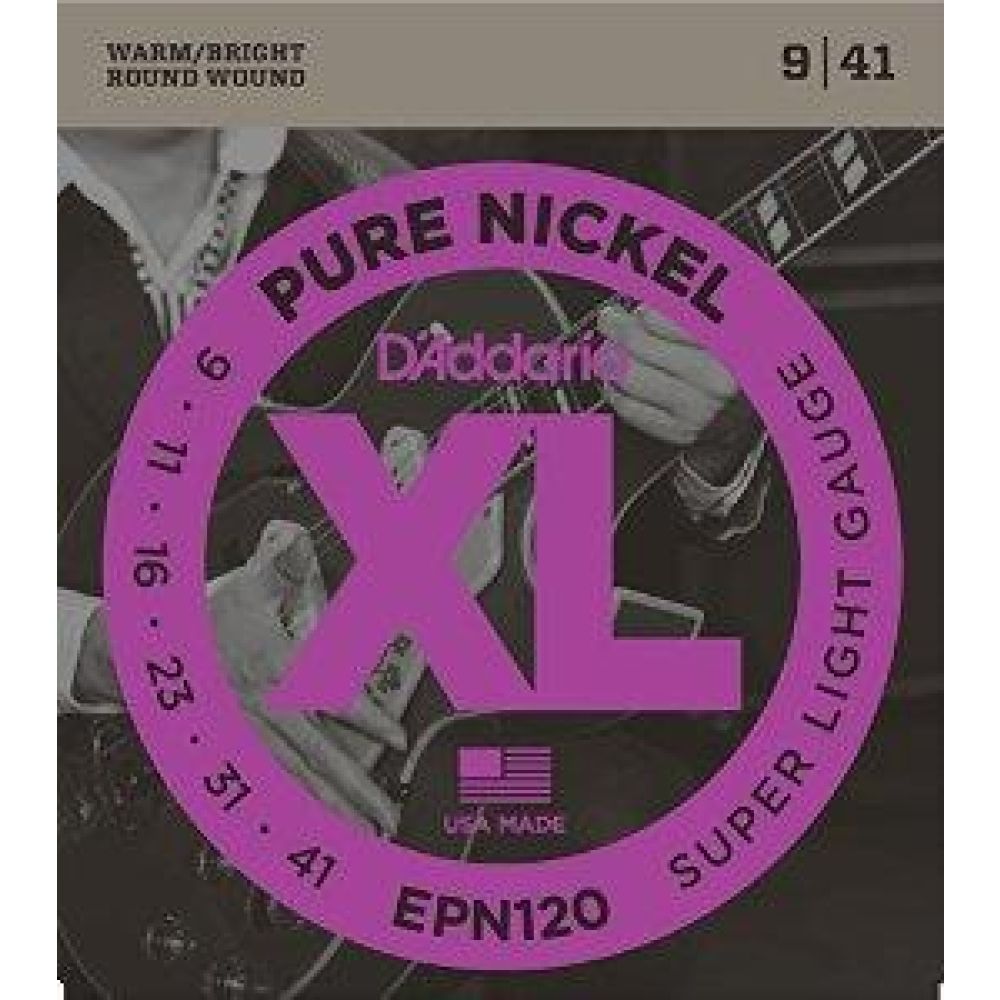 Daddario Epn120 Elektro Gitar Tel Seti, Xl, Pure Nickel, 9-41, Super Light 3