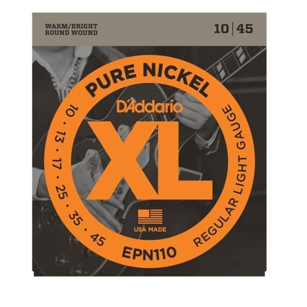 Daddario Epn110 Elektro Gitar Tel Seti, Xl, Pure Nickel, 10-45, Regular Light 3