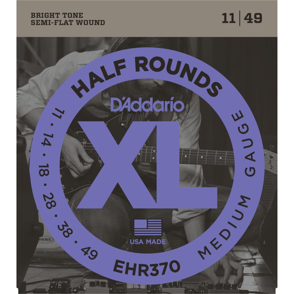D’Addario EHR370 Elektro Gitar Tel Seti 11-49 Half Rounds Medium 3