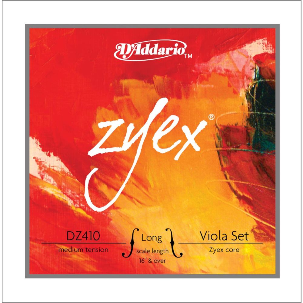 D’Addario DZ410LM Viola Tel Set Zyex Long Scale Medium Tension 3