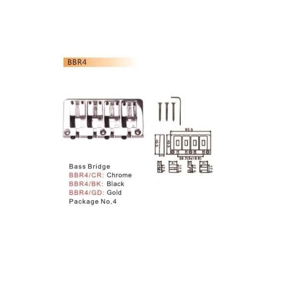 Valencia Bbr4bk Dr.parts Bas Köprü Siyah (93.5x45.5) 3