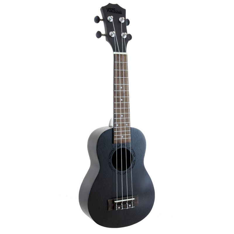 Voz & Audio Siyah Soprano Ukulele (Taşıma Çantası Hediyeli) 2