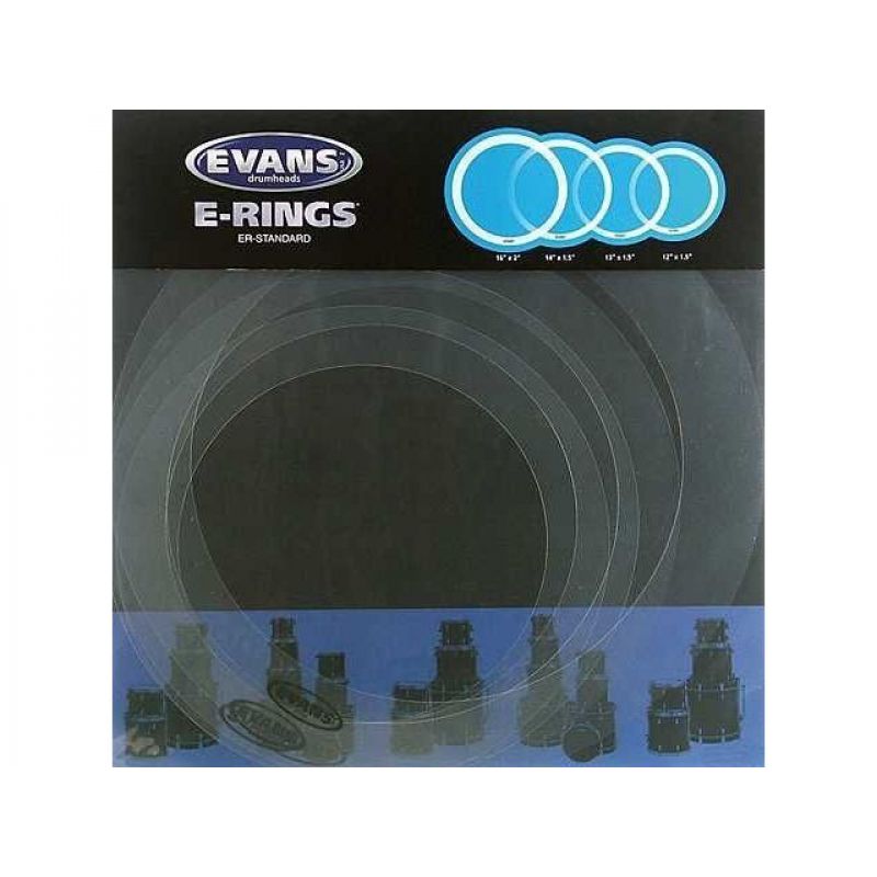 EVANS ESTD Davul Susturucu Set  E-Ring  12-13-14-16 2