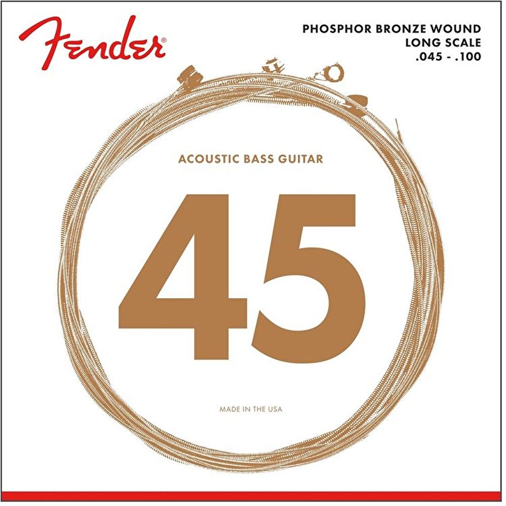 Fender 8060 Phosphor Bronze Long Scale .45-.100 Akustik Bas Gitar Teli 2
