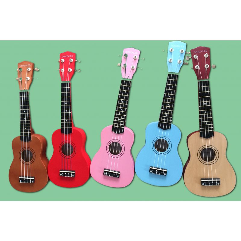Gonzales XU2101 - 4 Telli Ukulele (Kırmızı) 2