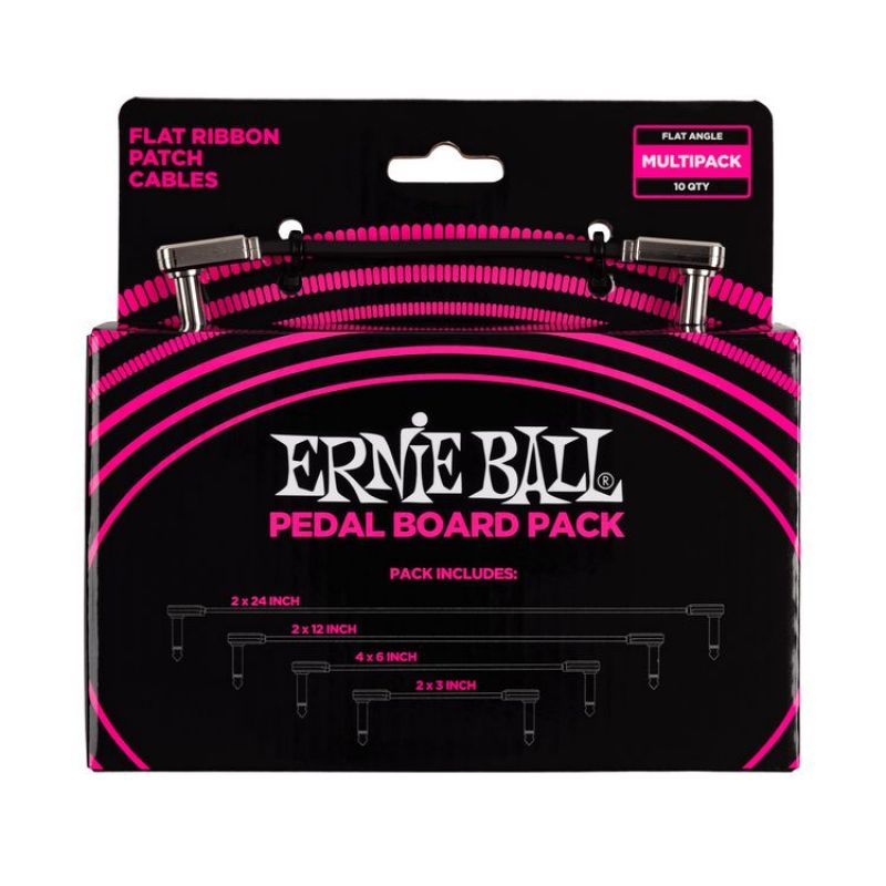 ERNIE BALL P06224 - Flat Ribbon Patch Kablosu Pedalboard Çoklu Paket 2