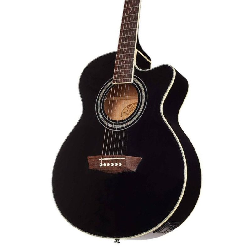 Washburn EA12B Mini Jumbo Elektro Akustik Gitar 2