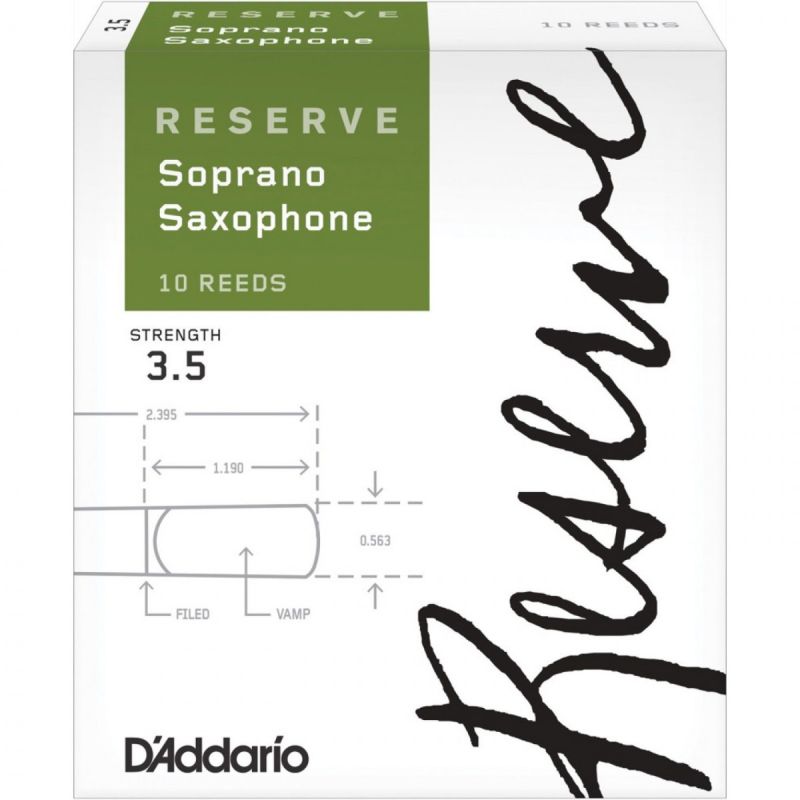 D\'Addario Woodwinds Reserve DIR1035 Soprano Saksafon Kamışı No: 3,5 2