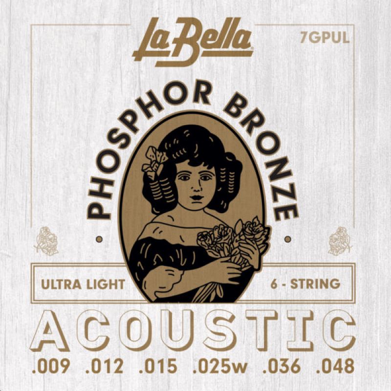 La Bella Golden Alloy Akustik Bas Gitar Teli (040-095) 1