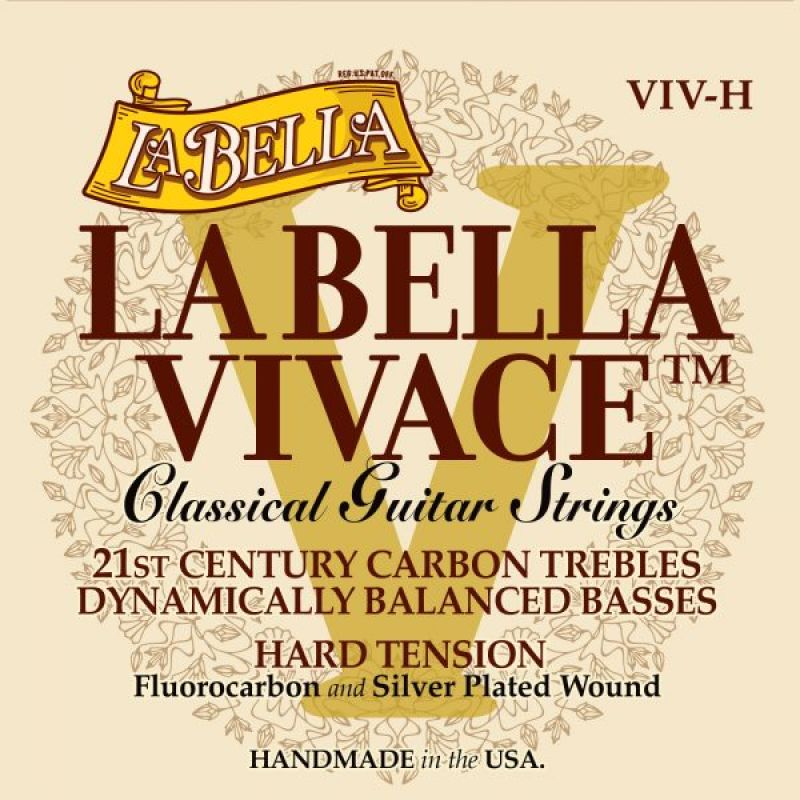 La Bella Vivace Karbon Naylon Hard Tension Klasik Gitar Teli 1