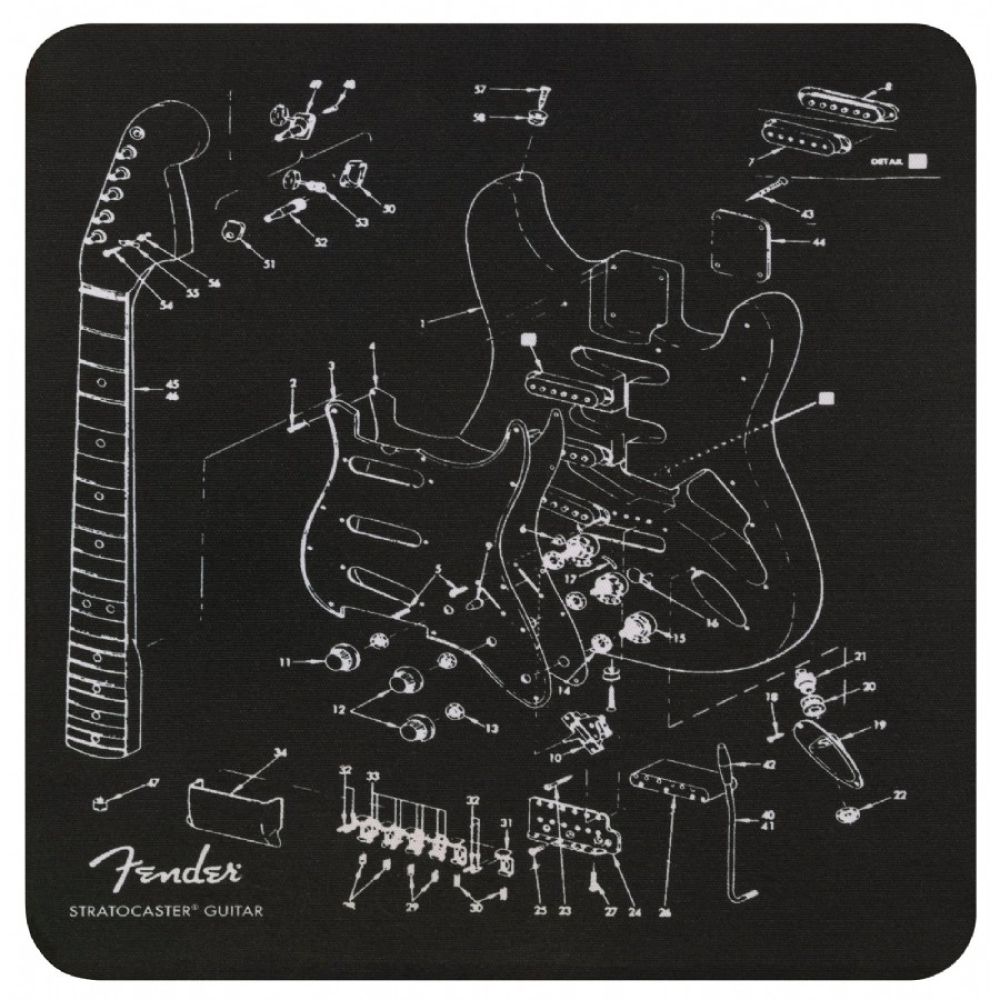 Fender Exploded Strat Mousepad 2
