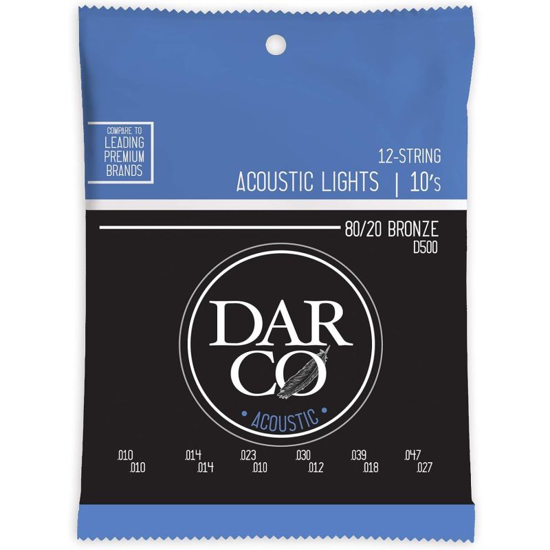 Martin Co Darco D500 80/20 Bronze 12 Telli Akustik Gitar Teli Light 10-47 2