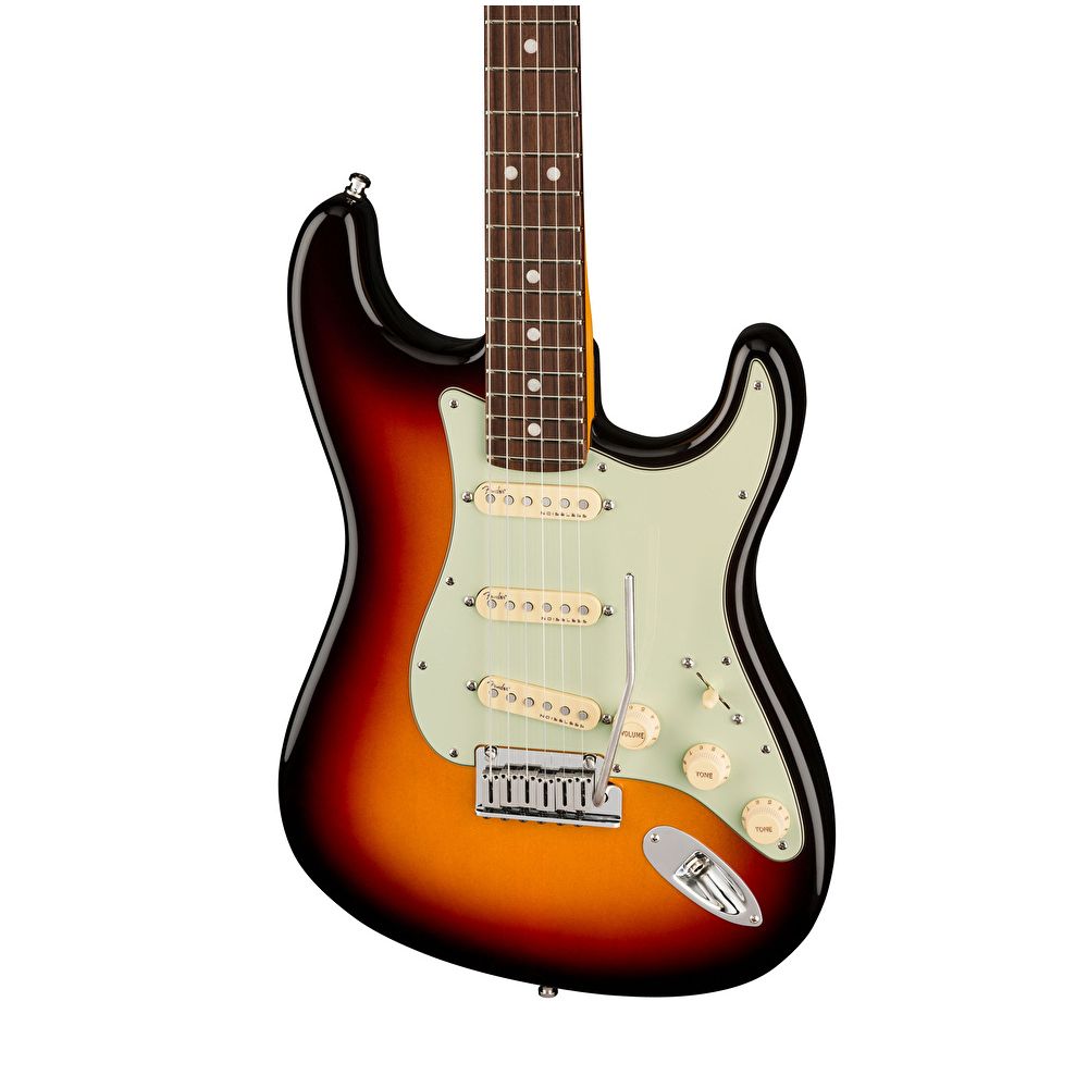 Fender American Ultra Stratocaster Gülağacı Klavye Ultraburst Elektro Gitar 4