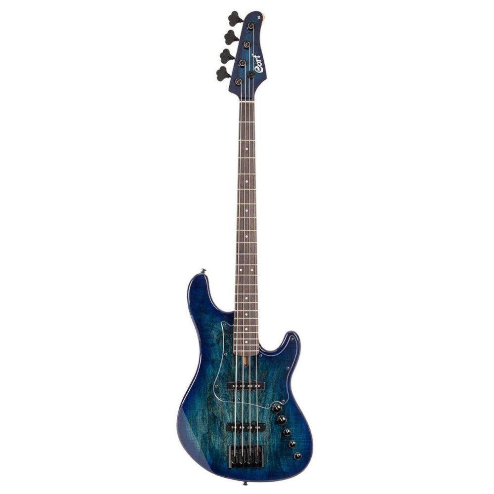 Cort GB-Fusion4 BB Bas Gitar – 4 Telli, Çantalı, Blue Burst 3