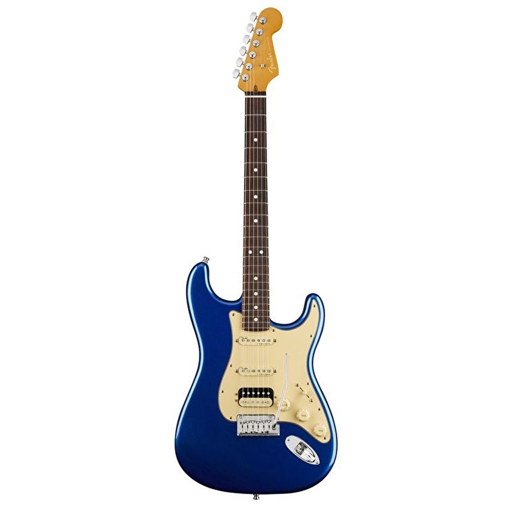 Fender American Ultra Stratocaster HSS Gülağacı Klavye Cobra Blue Elektro Gitar 2