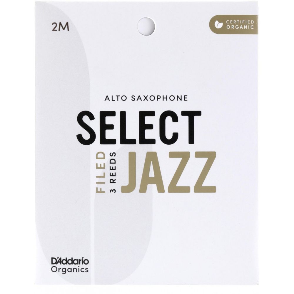 D\'Addario Woodwinds Organic Select Jazz Alto Saksafon Kamışı No:2 Medium 2