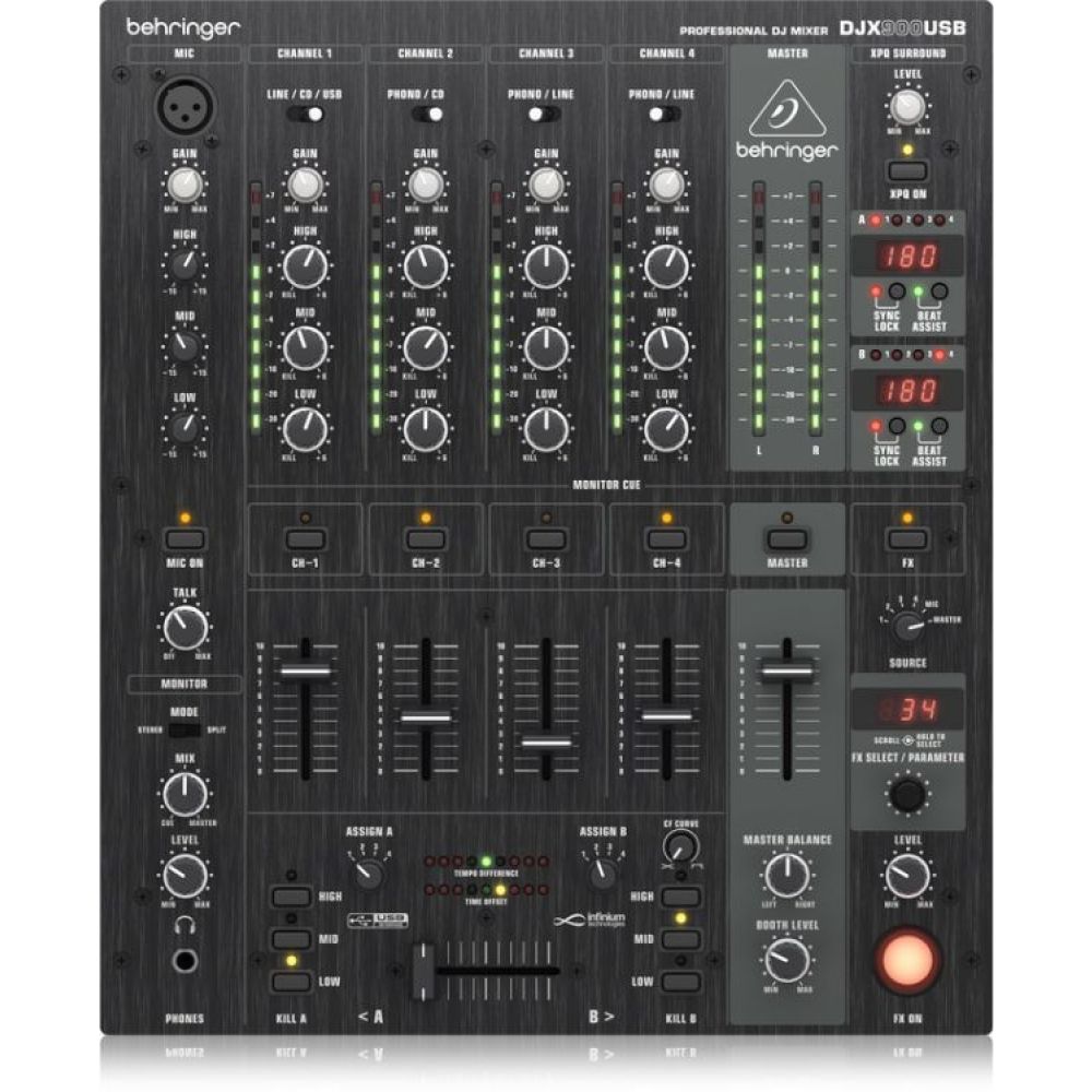 BEHRINGER Pro Mixer DJX900USB 5 Kanallı USB Dj Mikser 2
