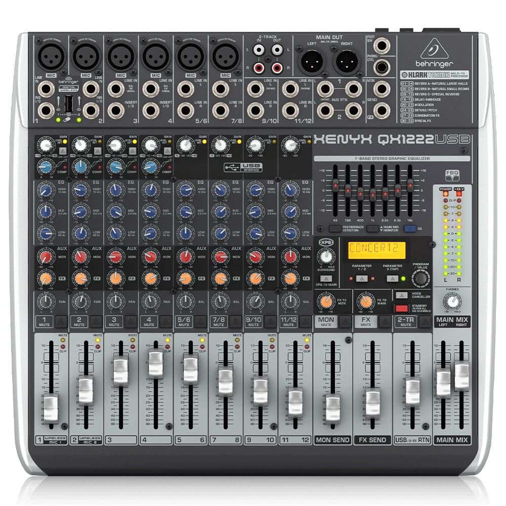 BEHRINGER QX1222USB XENYX Analog Mixer 2