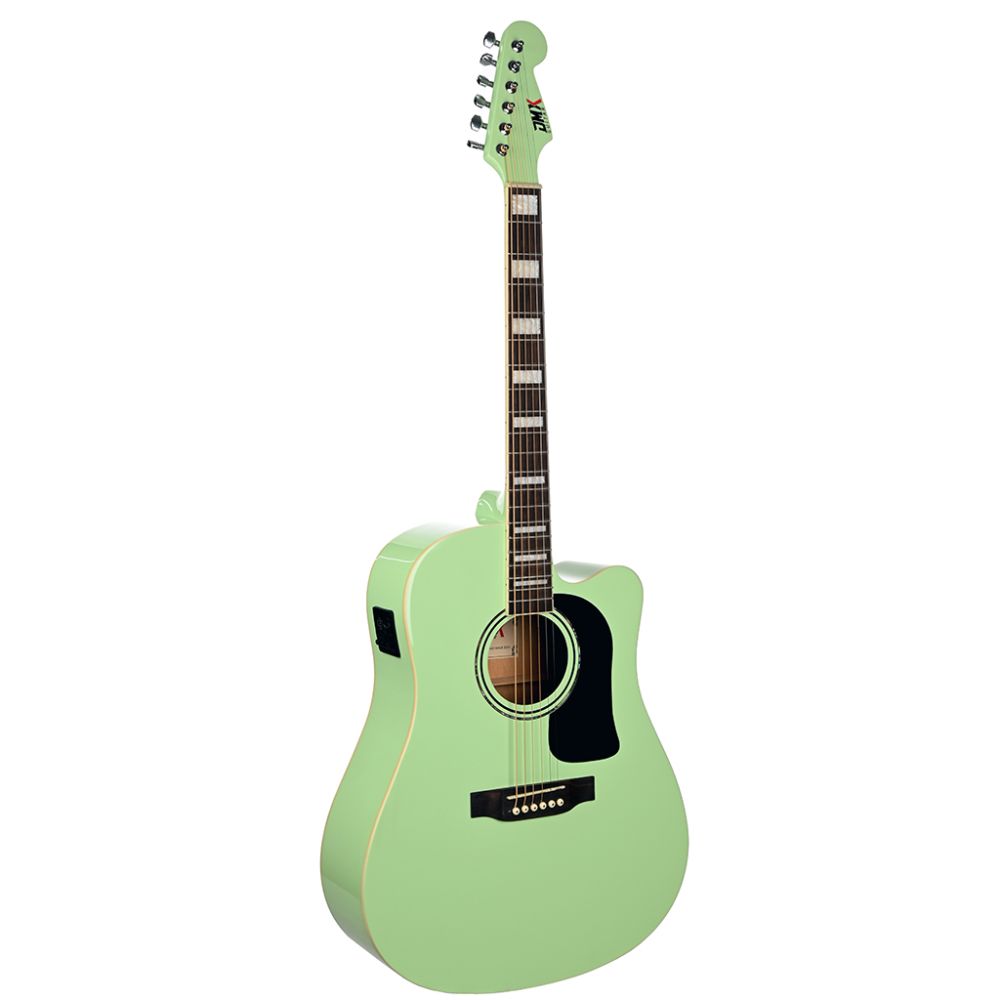 DMX Guitars DAG100CE SSG Elektro Akustik Gitar (Satin Surf Green) 2