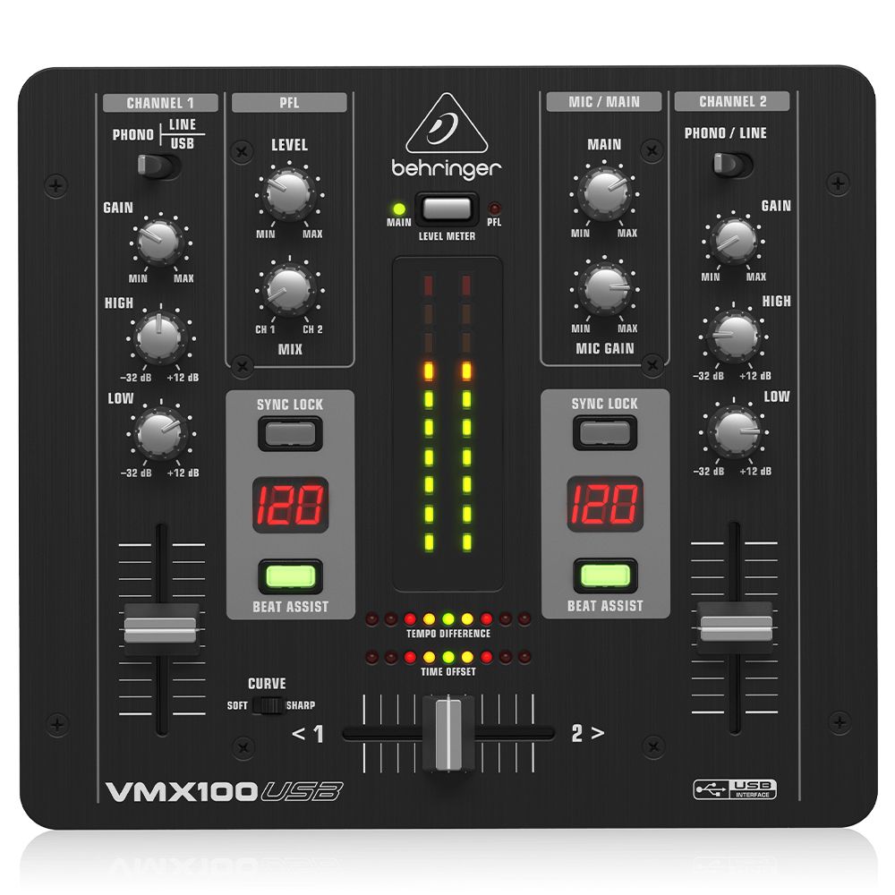 BEHRINGER Pro Mixer VMX100USB USB Dj Mikseri 2