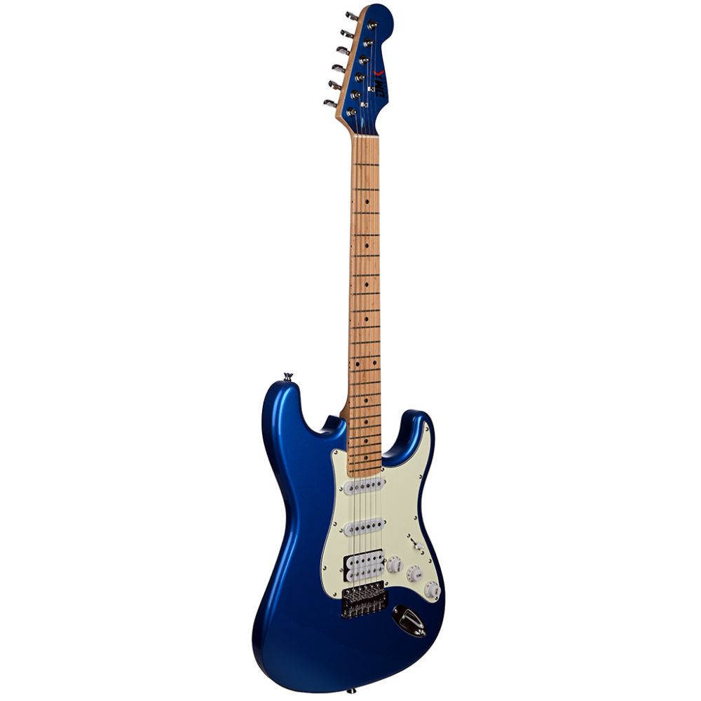 DMX Guitars DEG100 HSS TB Elektro Gitar (Transparent Blue) 2