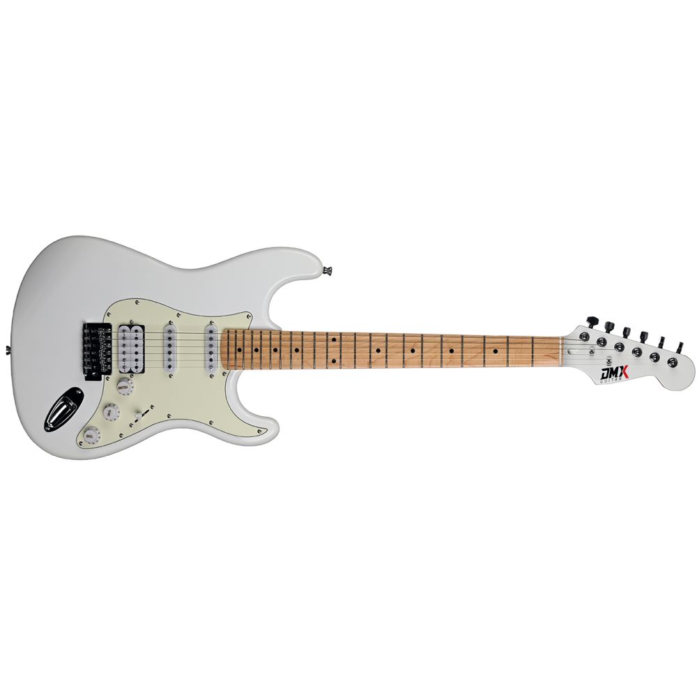 DMX Guitars DEG100 HSS PW Elektro Gitar (Polar White) 3