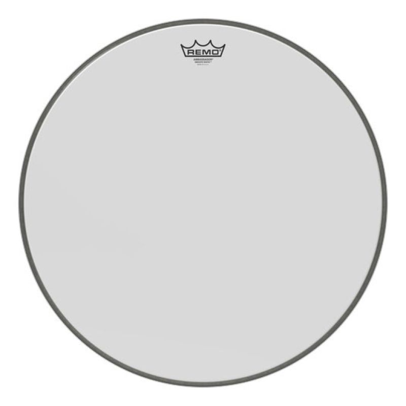REMO BR-1222-00 22 inç AMBASSADOR® Beyaz Bas Davul Derisi 3