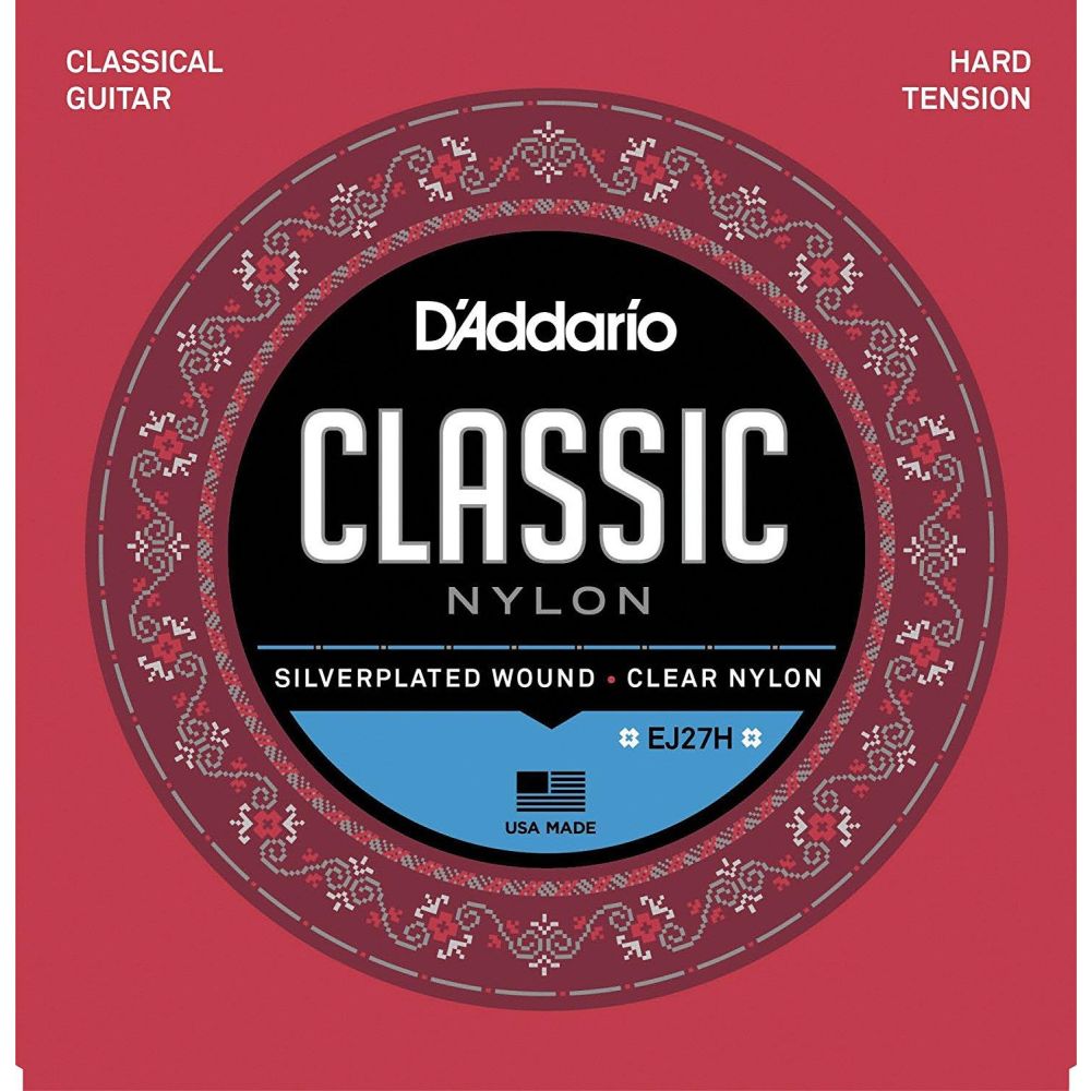 D’Addario EJ27H Klasik Gitar Tel Seti 4/4 Silverplated Wound Hard Tension 3