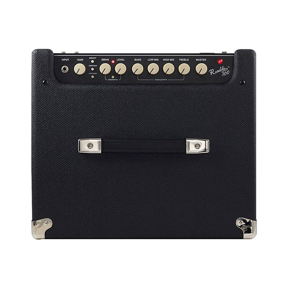 Fender Rumble 100 V3 Siyah/Gümüş Bas Gitar Amfisi 4