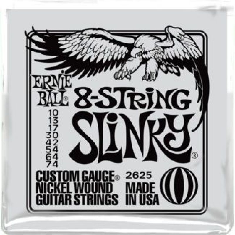 Ernie Ball P02625 Slinky Electric Nickel Wound 8 Telli 0.10 - 0.74 Elektro Gitar Teli 3