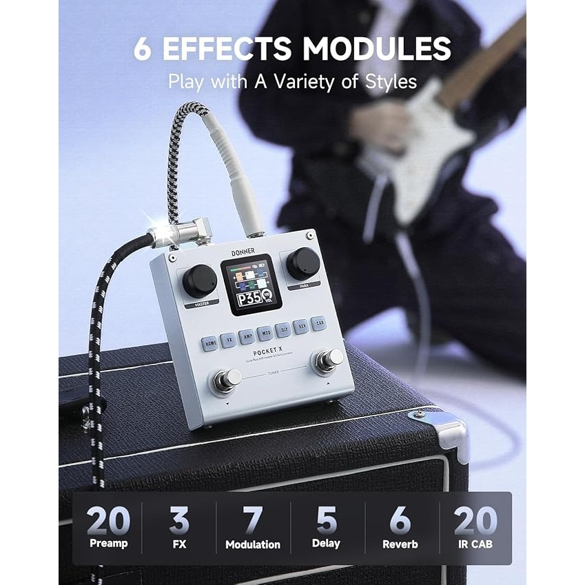 Donner Pocket X Multi Efekt Pedalı 2