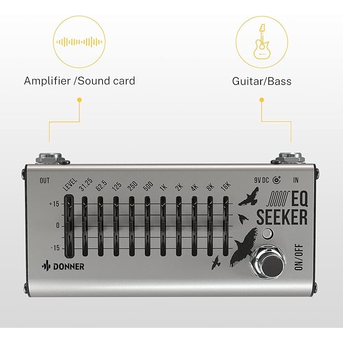 Donner EQ Seeker 10 Band EQ Pedalı 3