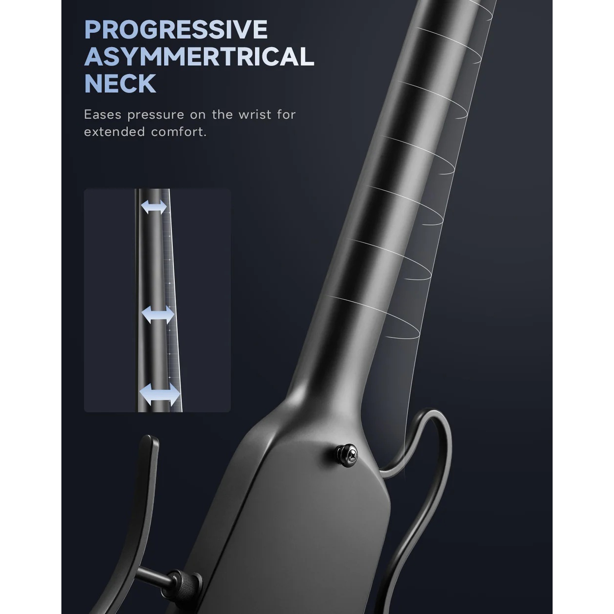 Donner Hush-X Headless Traveller Elektro Gitar (Siyah) 10