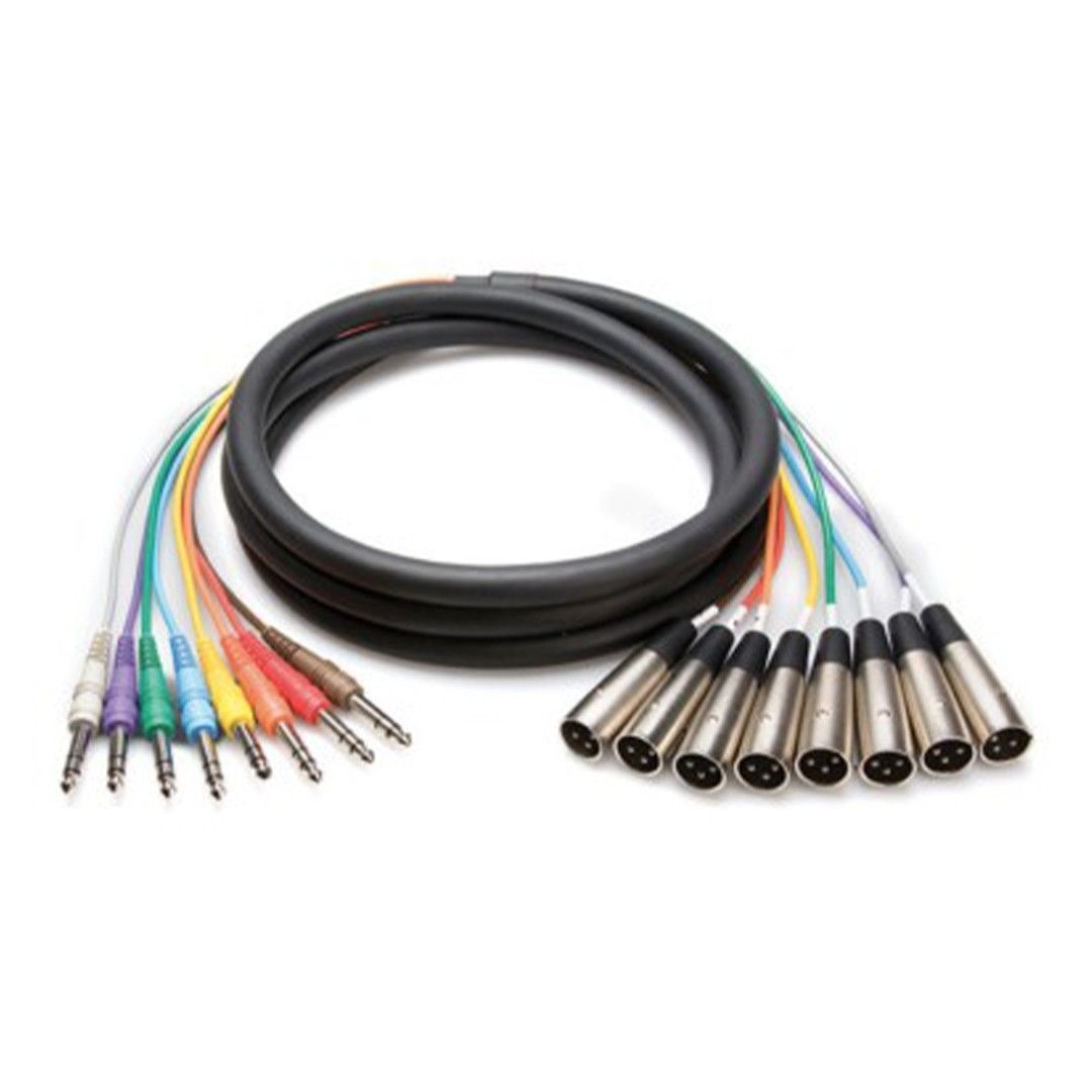 Hosa 8'li TRS-XLRM Snake Kablo 3 m (STX-803M) 1