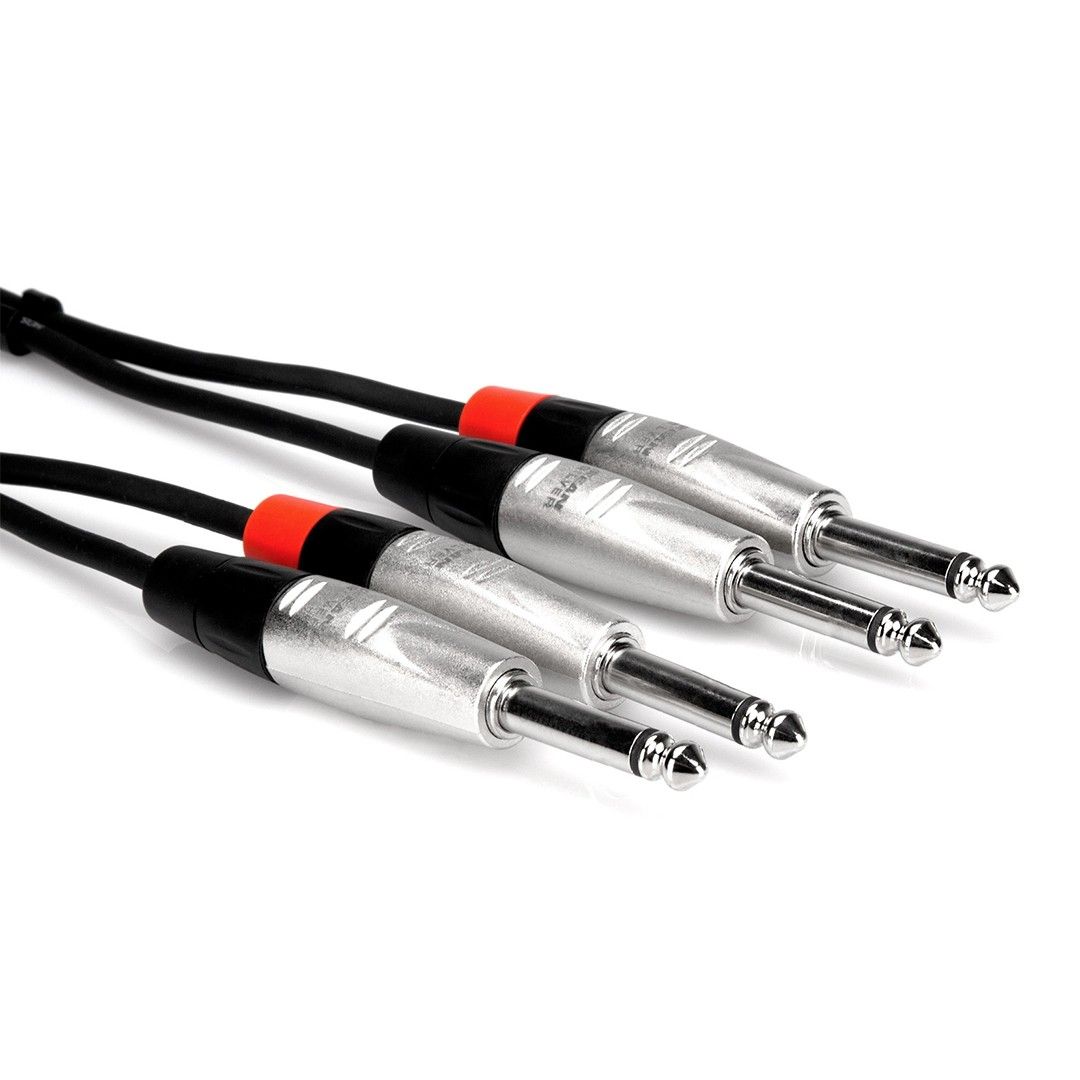 HOSA Pro 1/4"TS (M) - 1/4'' TS (M) Balanssız Çift kablo 4.5 mt. 2