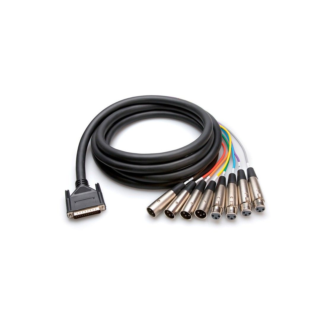 Hosa 8'li DB-25 TRS-XLR, AES/EBU Snake Kablo 3 m (AES-803T) 1