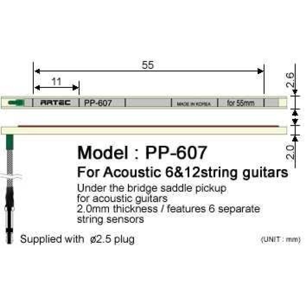 artec PP607 akustik eşikaltı manyetik (piezo) 2