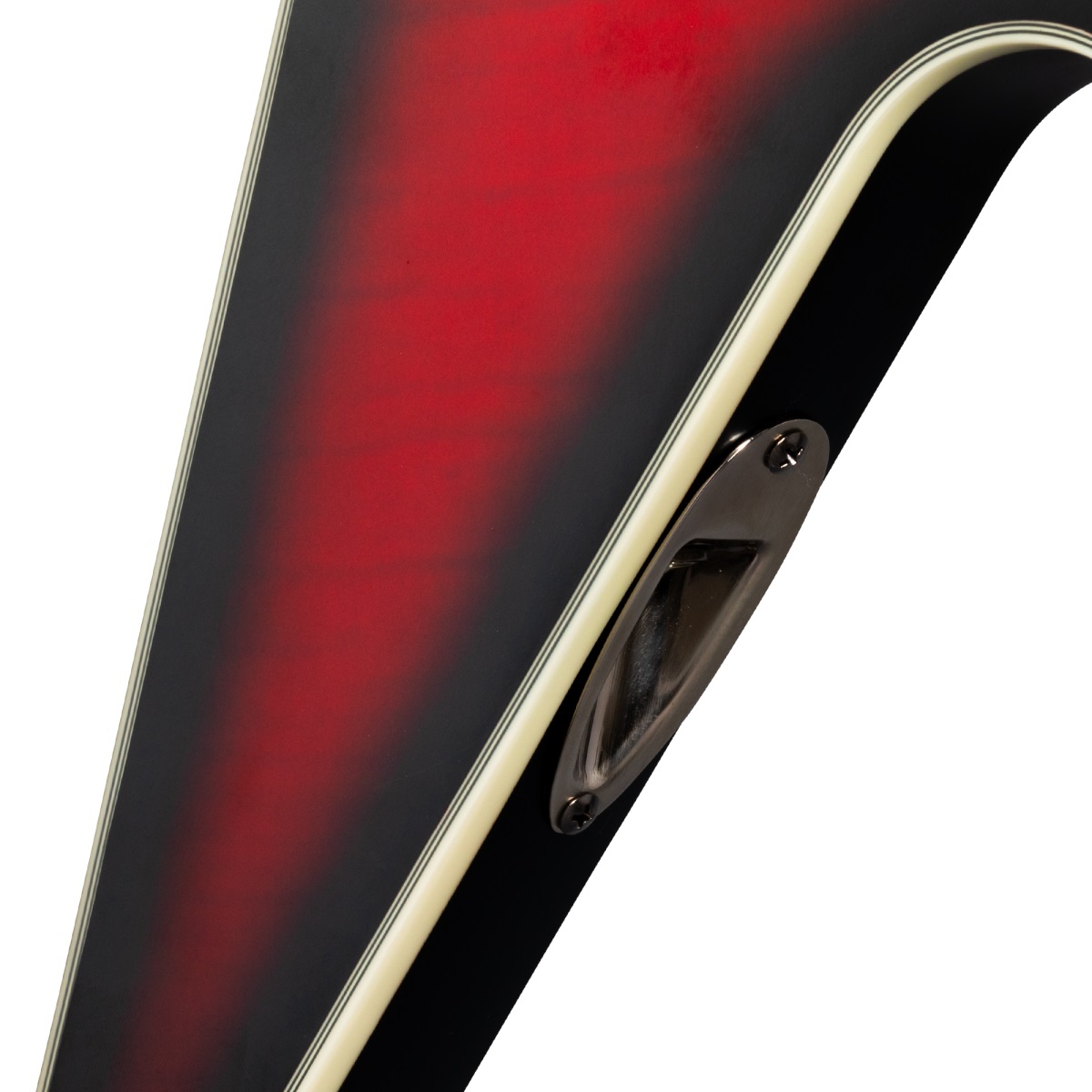 Epiphone Dave Mustaine Prophecy Flying V Figured Elektro Gitar (Aged Dark Red Burst) 3