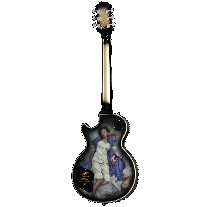 Epiphone Adam Jones Les Paul Custom Art Collection: Korin Faught’s “Sensation” Elektro Gitar (Antique Silverburst) 2