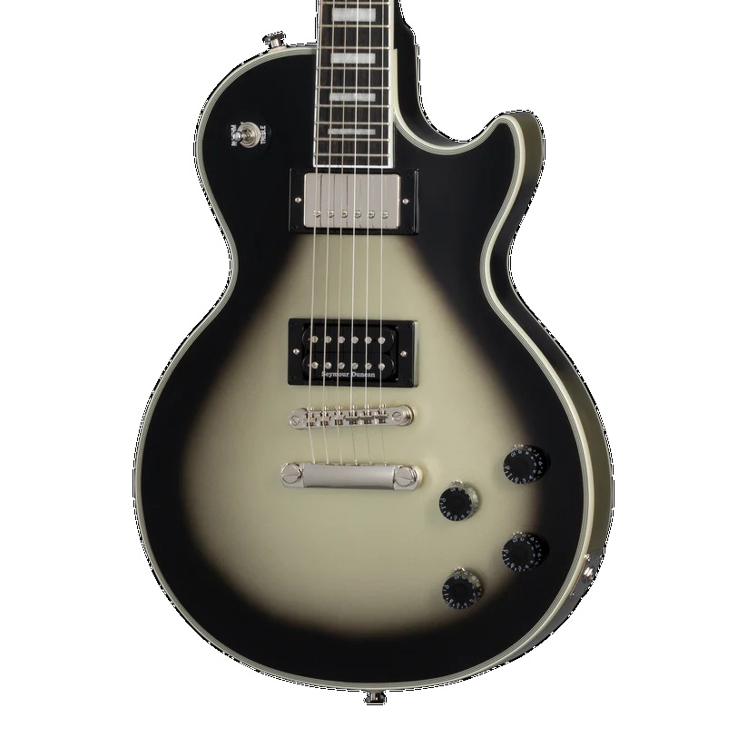 Epiphone Adam Jones Les Paul Custom Art Collection: Korin Faught’s “Sensation” Elektro Gitar (Antique Silverburst) 4