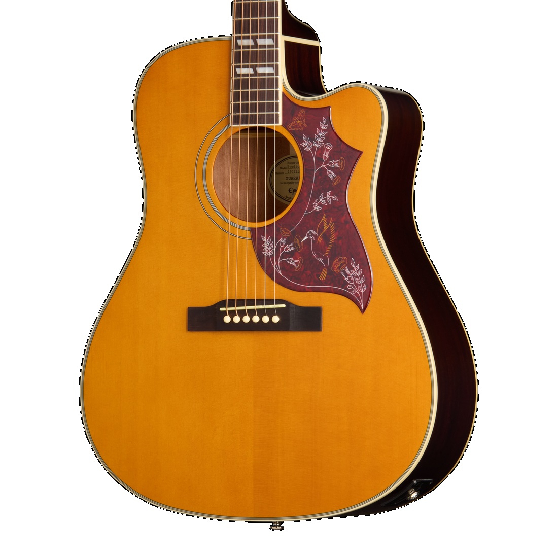 Epiphone Hummingbird Studio EC Elektro Akustik Gitar (Antique Natural) 3