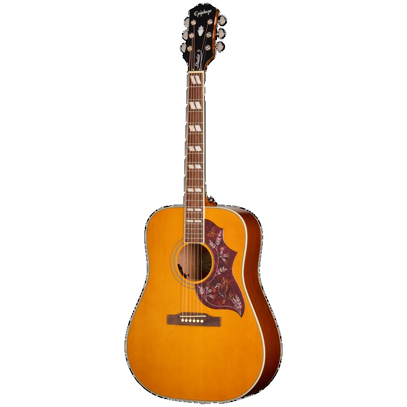 Epiphone Hummingbird Studio Elektro Akustik Gitar (Antique Natural) 1