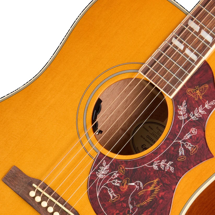 Epiphone Hummingbird Studio Elektro Akustik Gitar (Antique Natural) 7