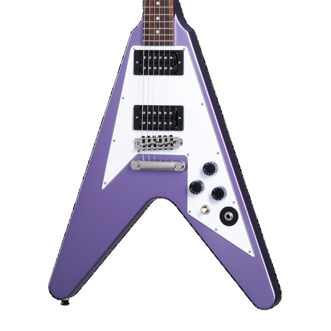 Epiphone Kirk Hammett 1979 Flying V Elektro Gitar (Purple Metallic) 3