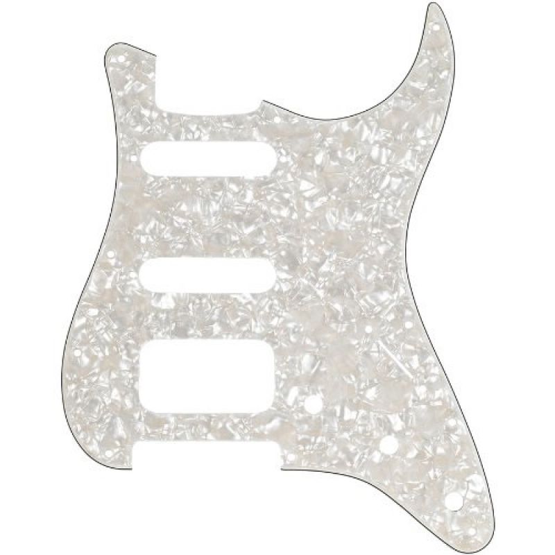 Fender Stratocaster H/S/S 11-Hole Mount Aged White Moto 4-Ply Pickguard 1