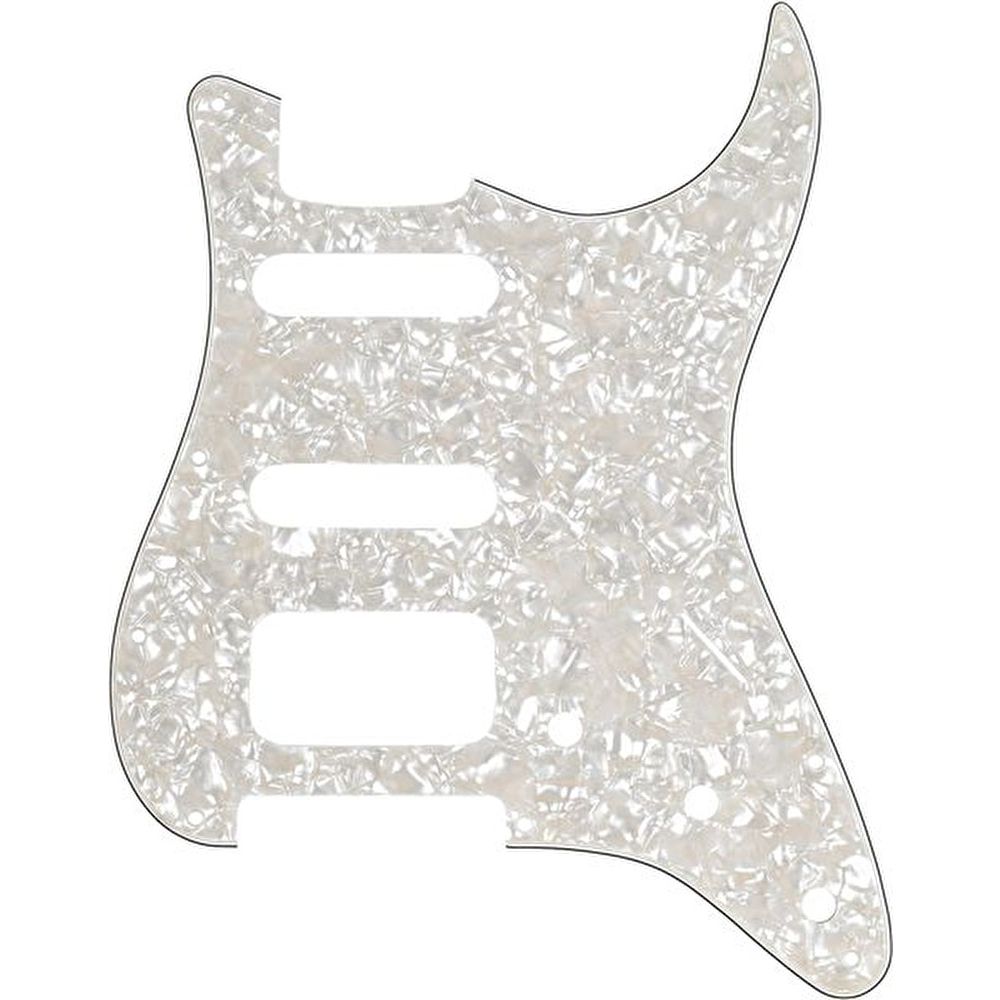 Fender Stratocaster H/S/S 11-Hole Mount Aged White Moto 4-Ply Pickguard 3