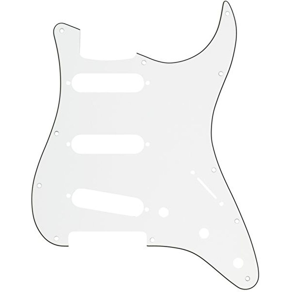 Fender Pickguard Stratocaster S/S/S 11-Hole Mount Parchment P/B/P 3-Ply Pickguard 3
