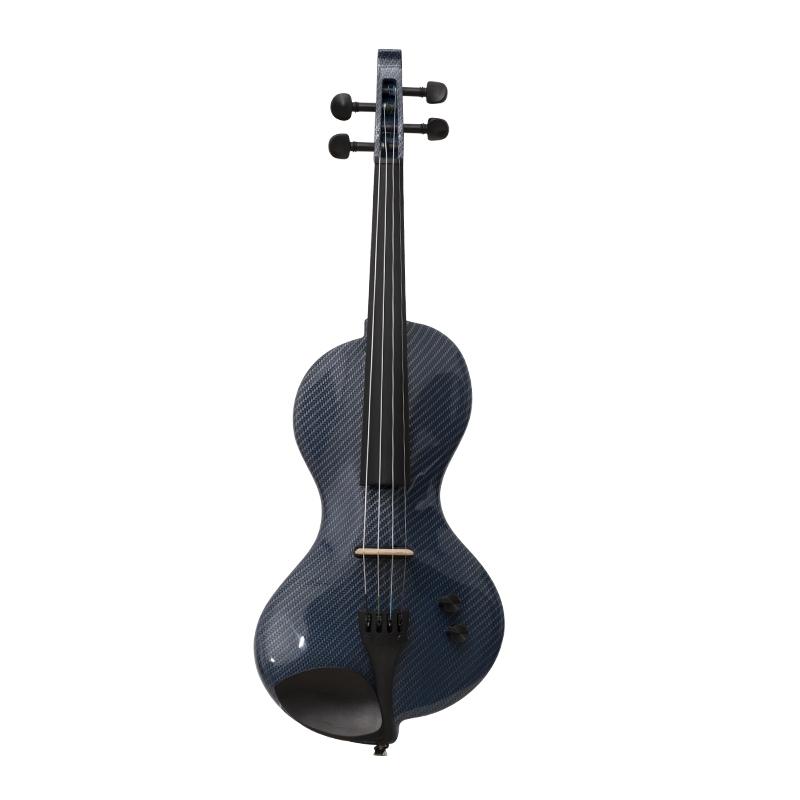 Kinglos CWDS-B1311 Blue Carbon Fiber 4/4 Elektro Keman 1
